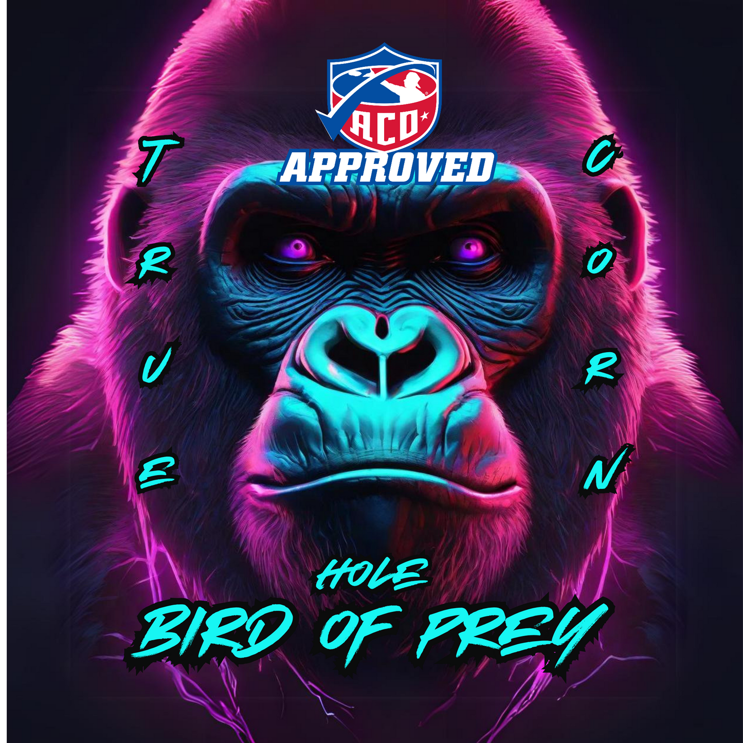 ACO APPROVED TRUE CORNHOLE 4.5/8 HYBRID CARPET BIRD OF PREY