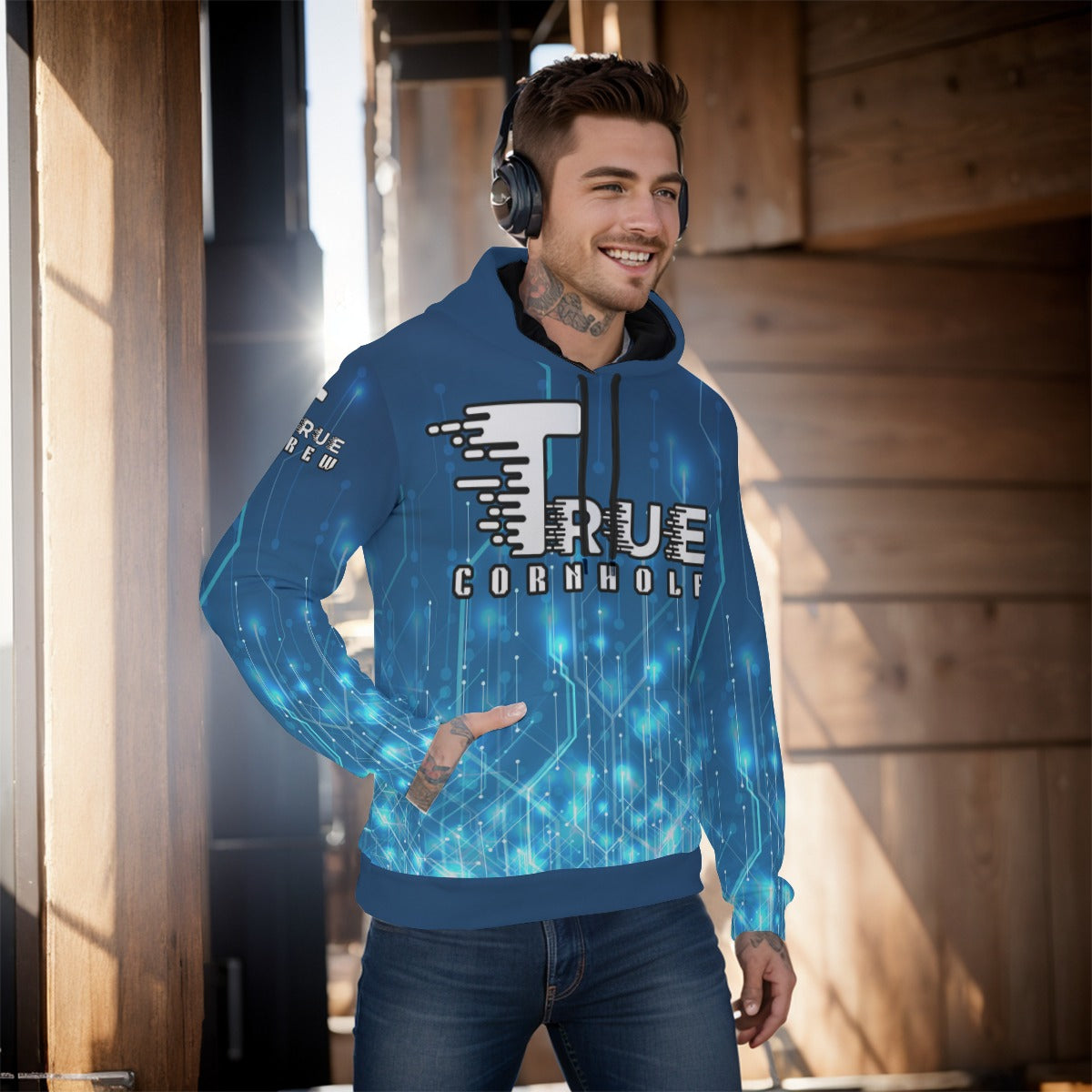 All-Over Print Men's Pullover Hoodie
