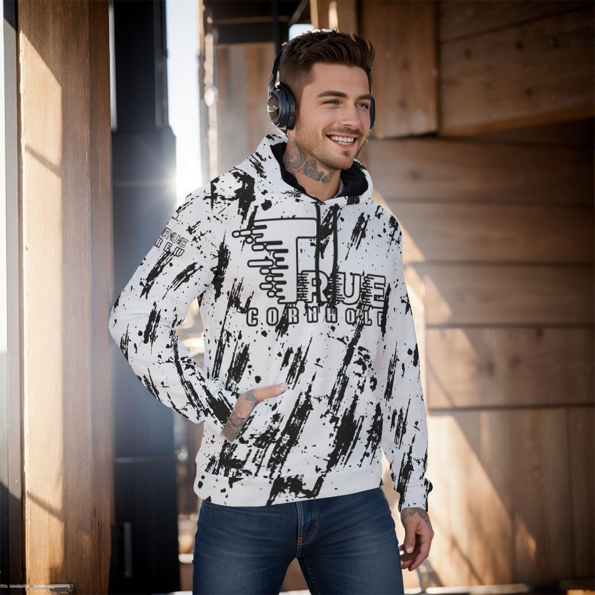 All-Over Print Men's Pullover Hoodie