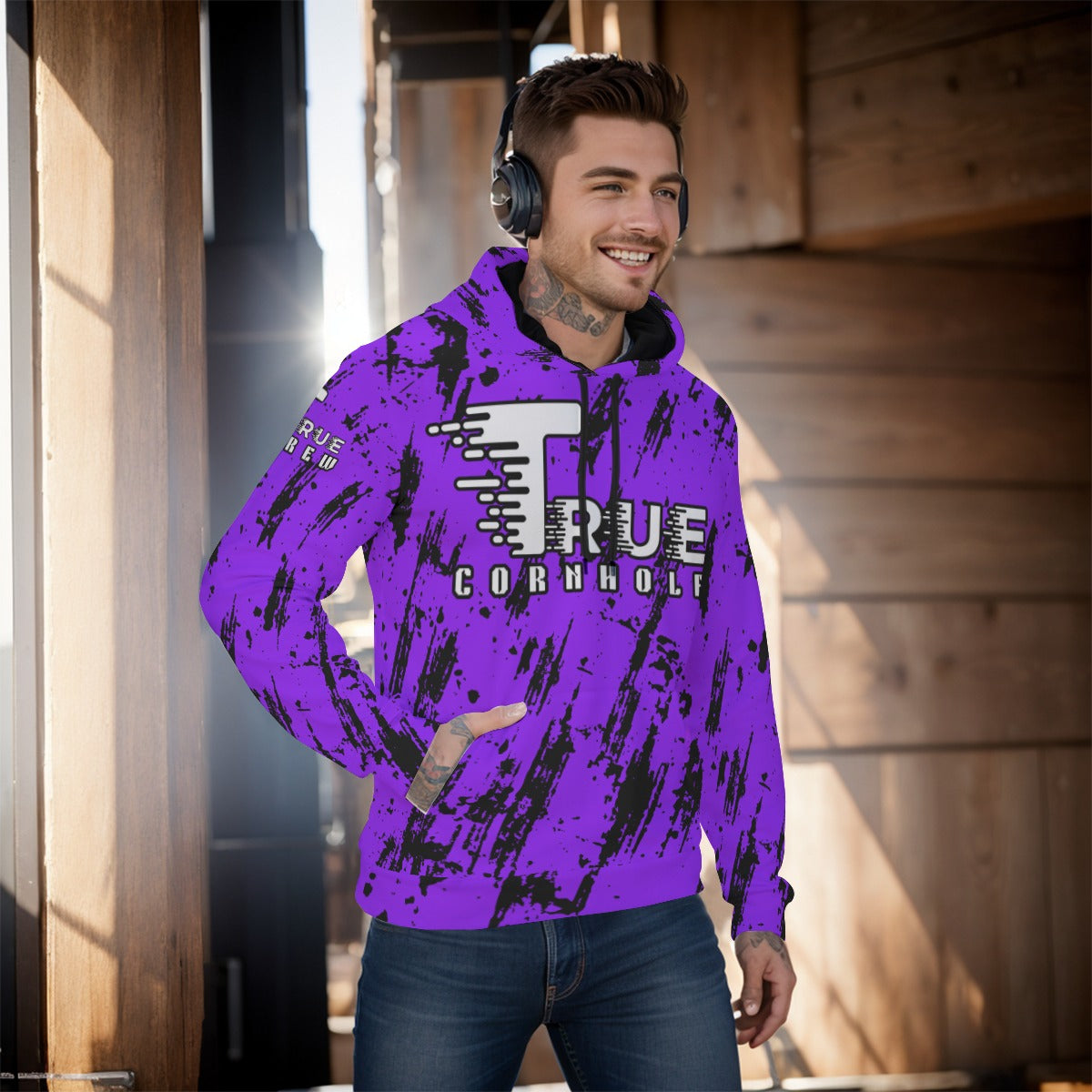 All-Over Print Men's Pullover Hoodie