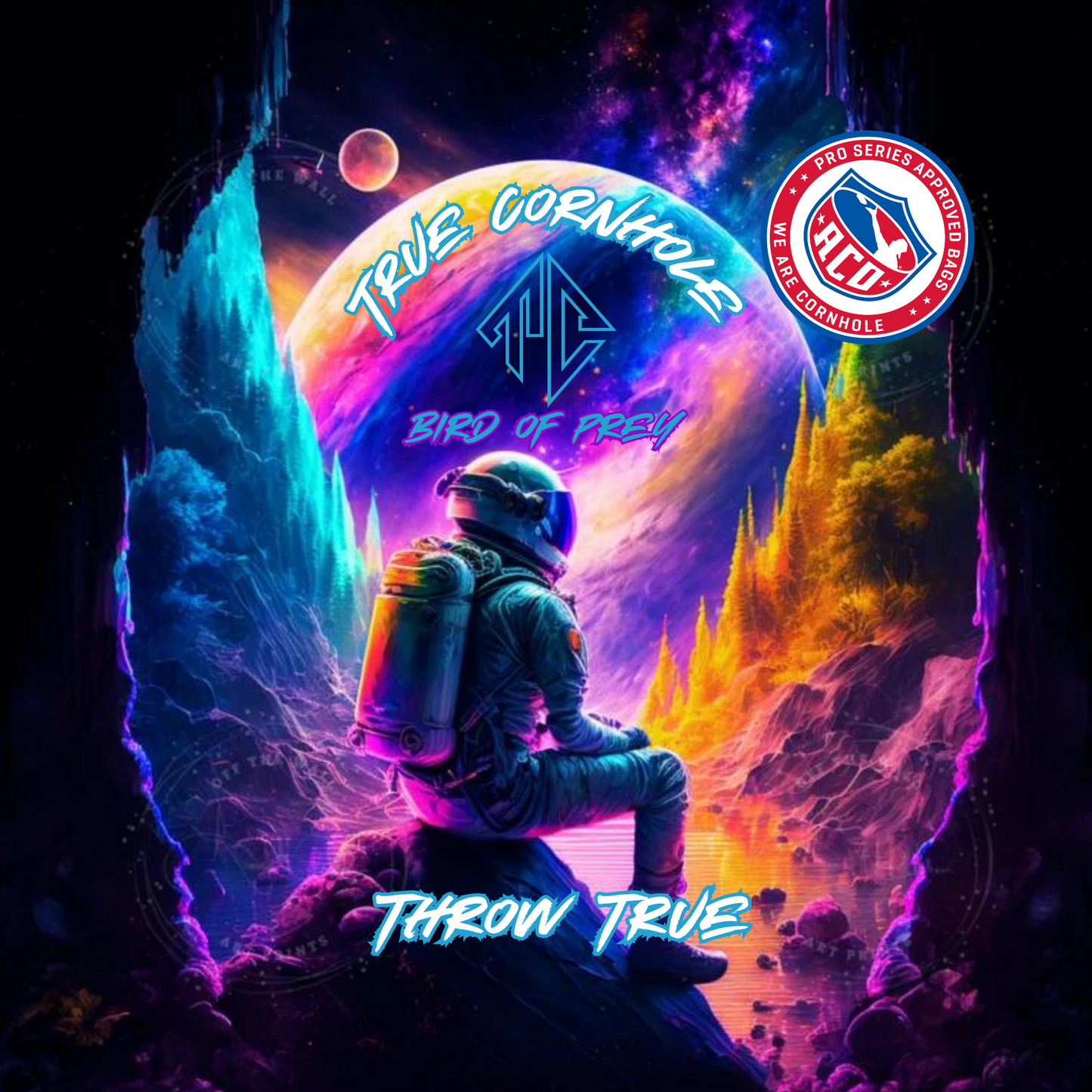 ACO APPROVED TRUE CORNHOLE 4.5/8 HYBRID CARPET BIRD OF PREY