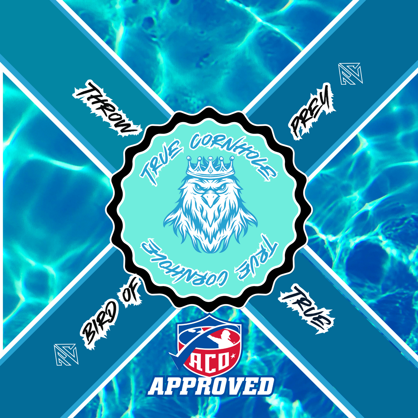 ACO APPROVED TRUE CORNHOLE 4.5/8 HYBRID CARPET BIRD OF PREY