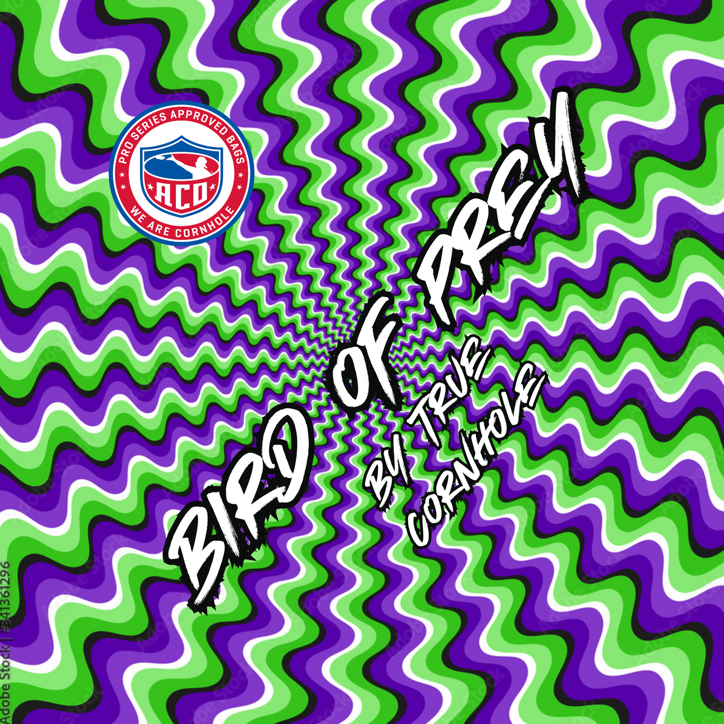 ACO APPROVED TRUE CORNHOLE 4.5/8 HYBRID CARPET BIRD OF PREY