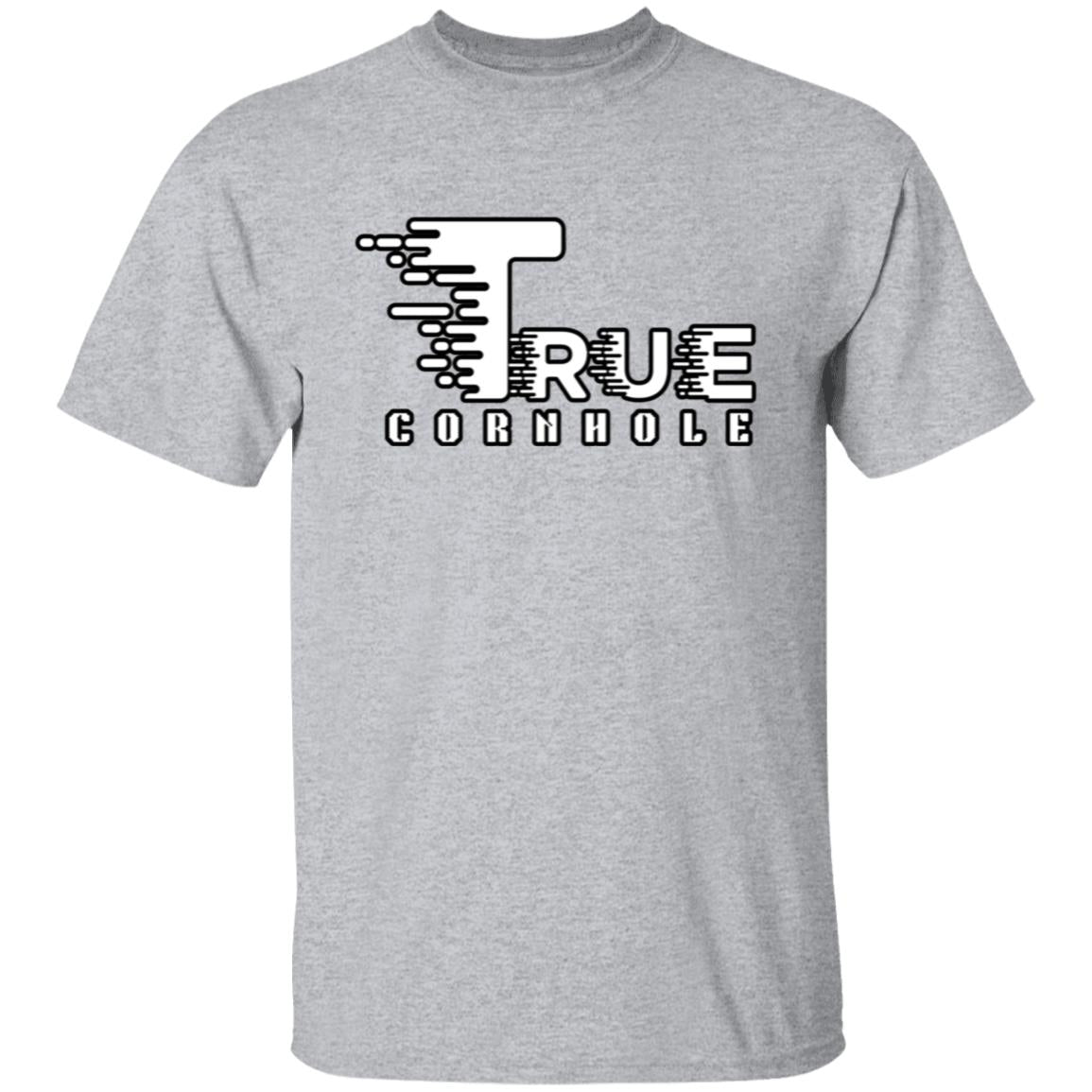 black outline truecornhole moving G500 5.3 oz. T-Shirt