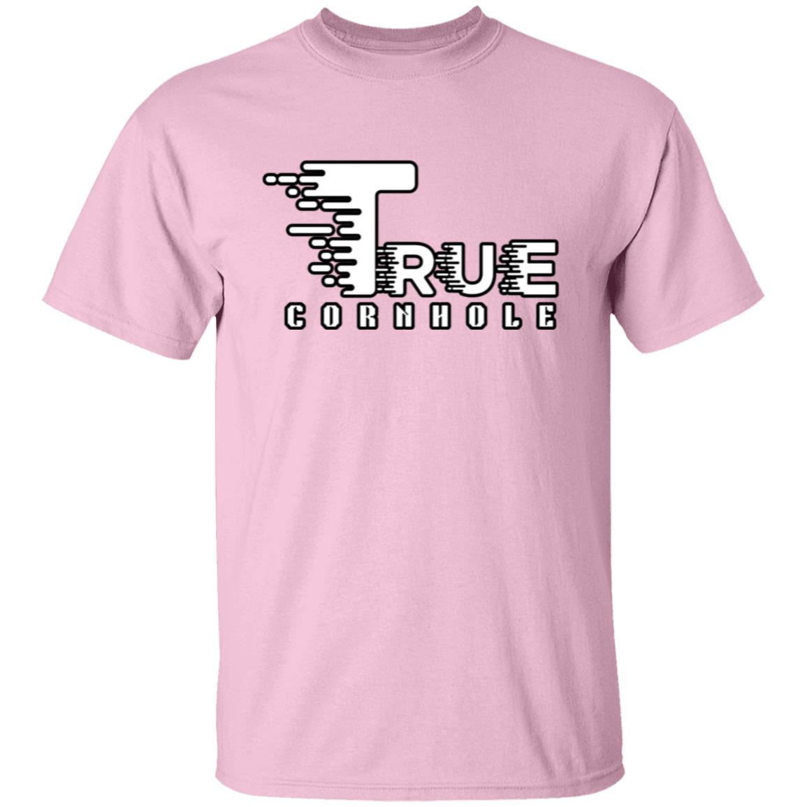 black outline truecornhole moving G500 5.3 oz. T-Shirt