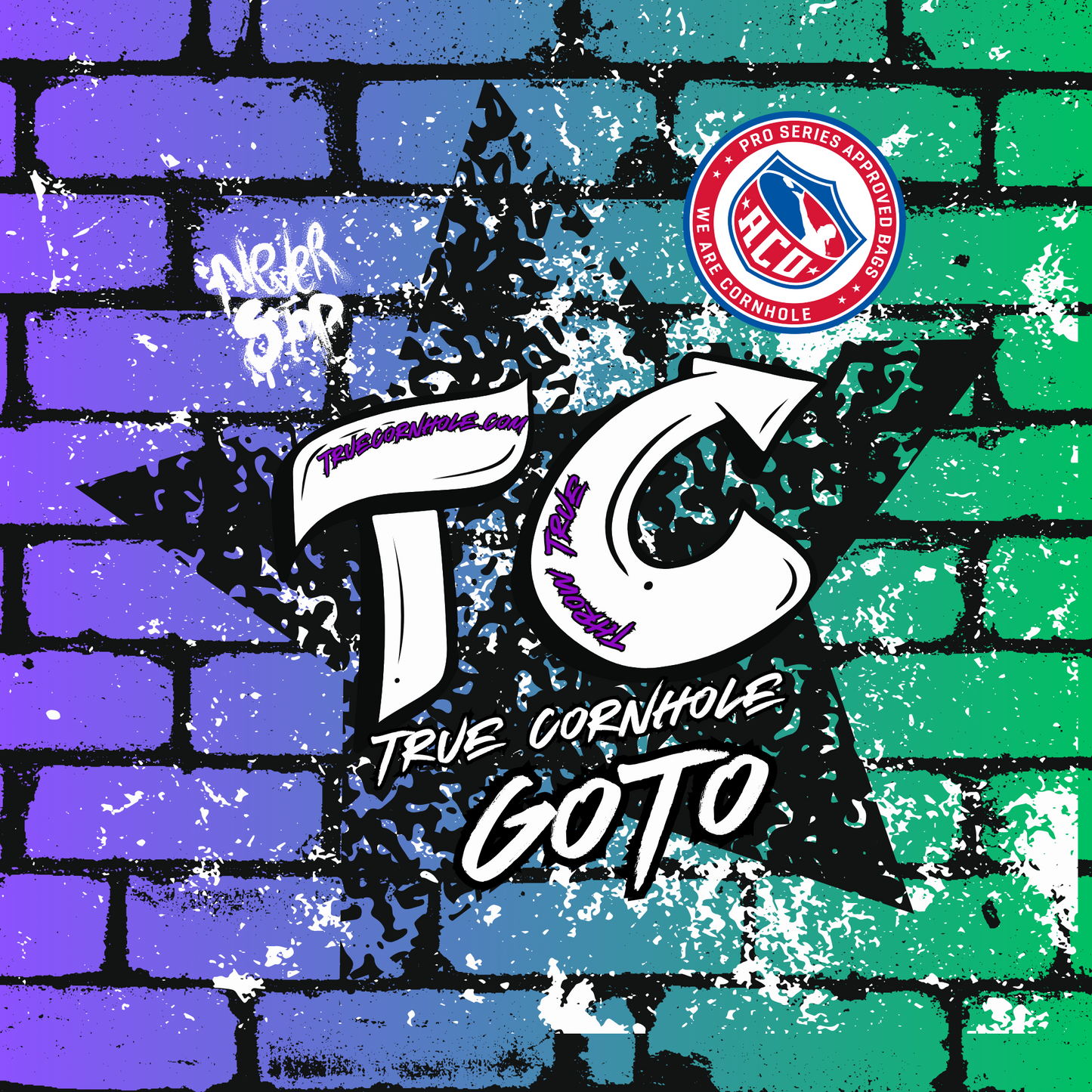 ACO Approved Professional Truecornhole Goto 5-6/9 speed herringbone carpet