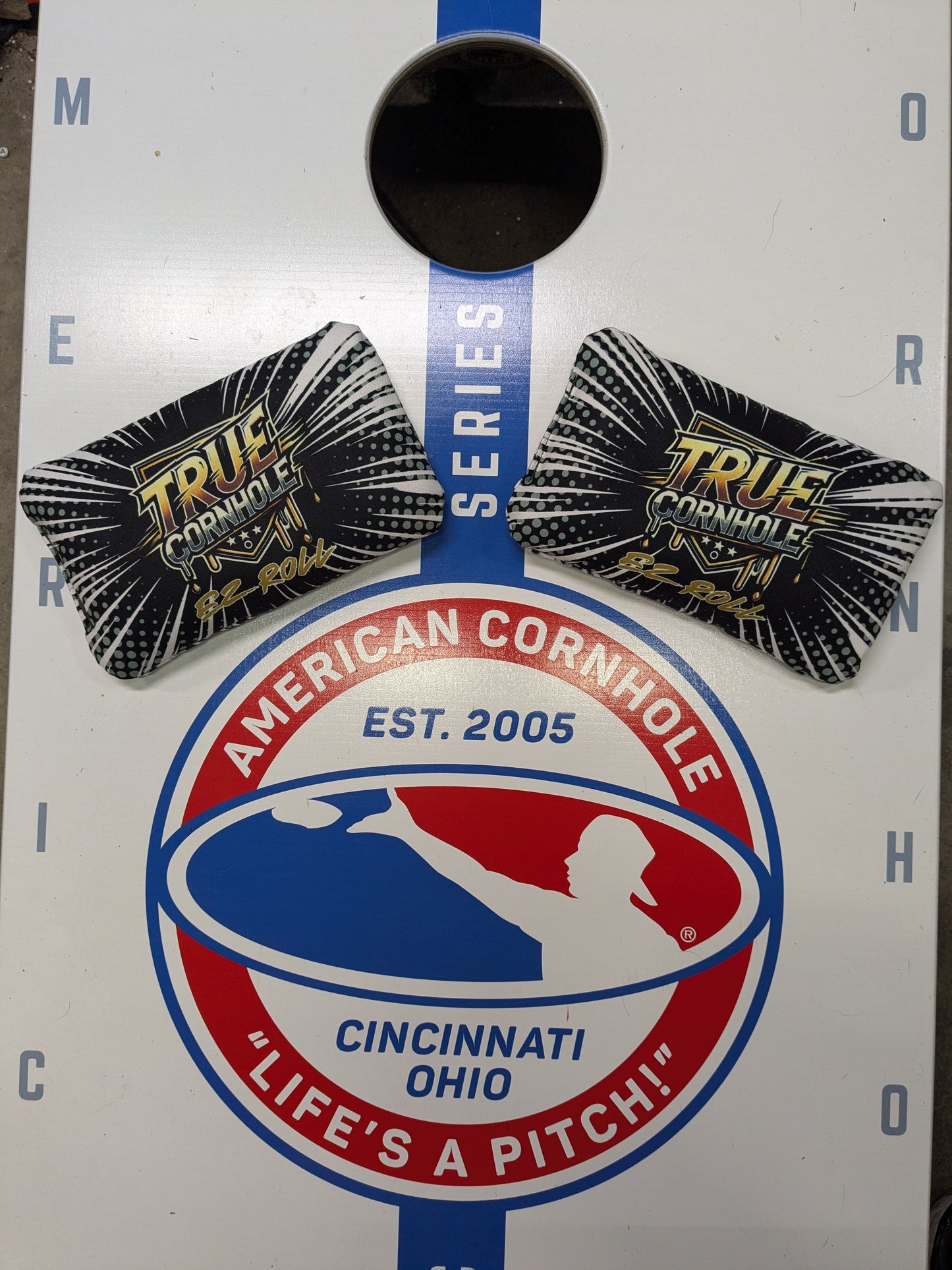 True Cornhole EZ roll pro cornhole roll shot airmail training blocker set of 2