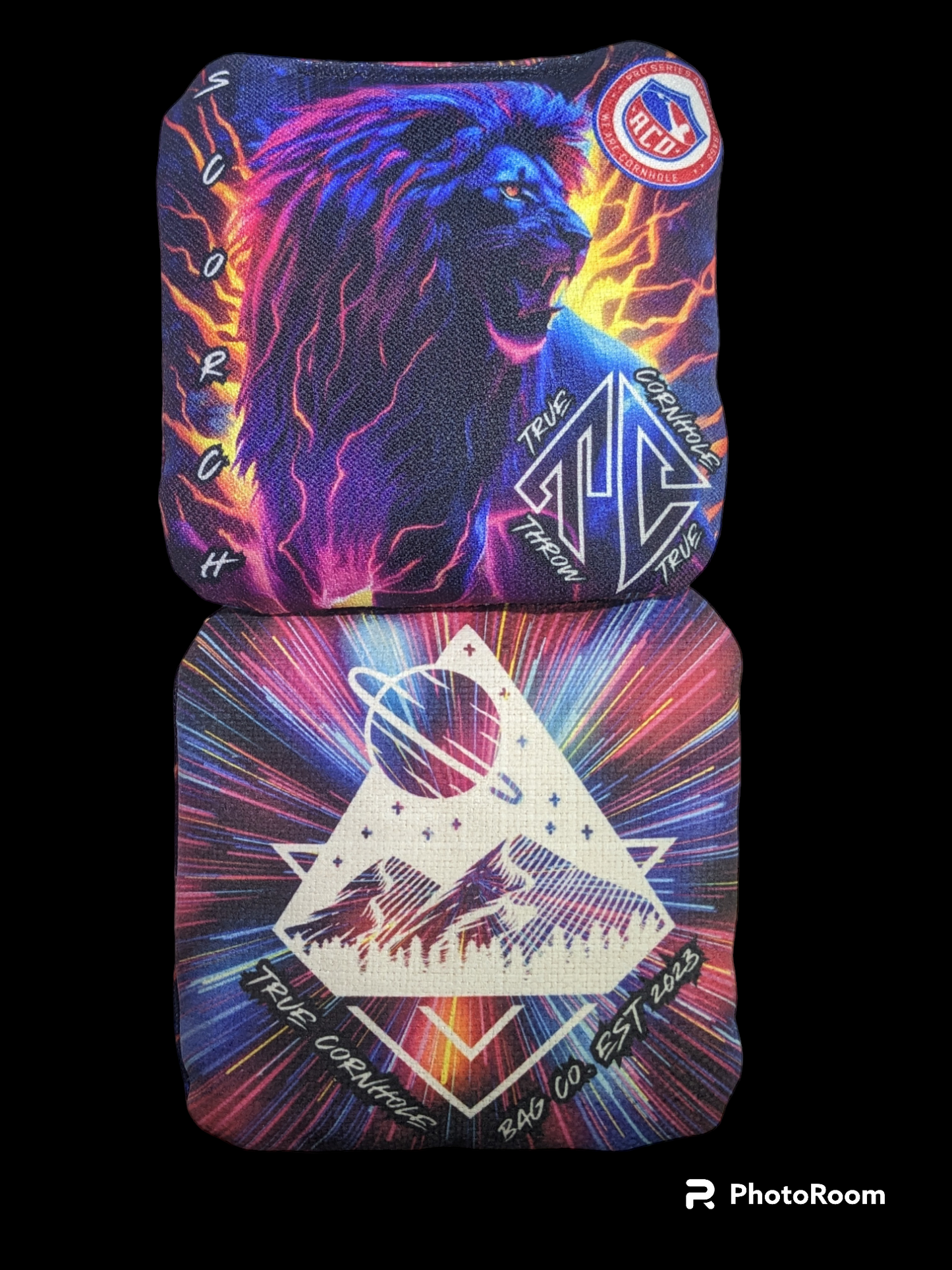 ACO APPROVED TRUE CORNHOLE 6/8 SCORCH CORNHOLE BAG SET OF 4