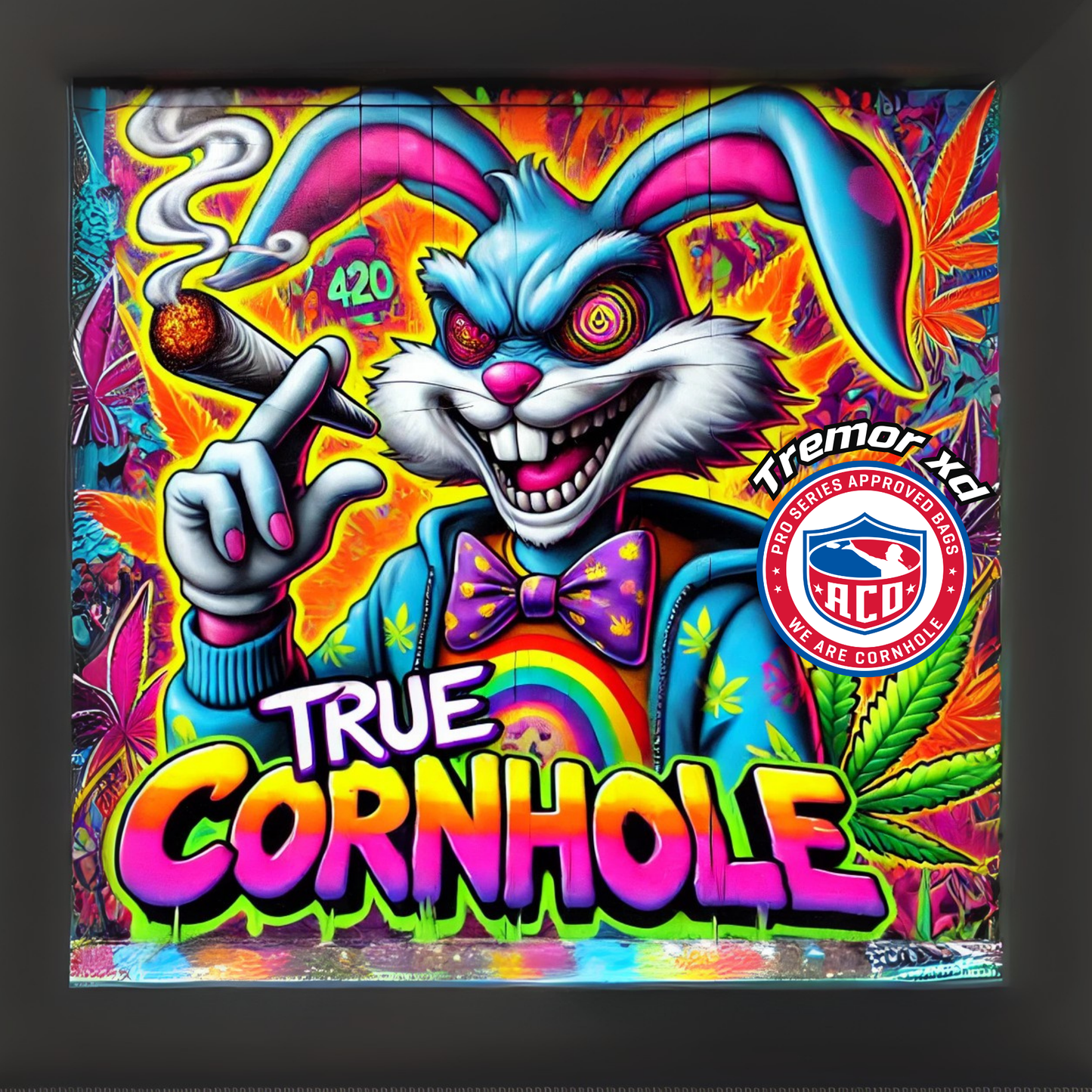ACO Approved TrueCornhole Tremor XD 5/9 Speed Carpet Bag