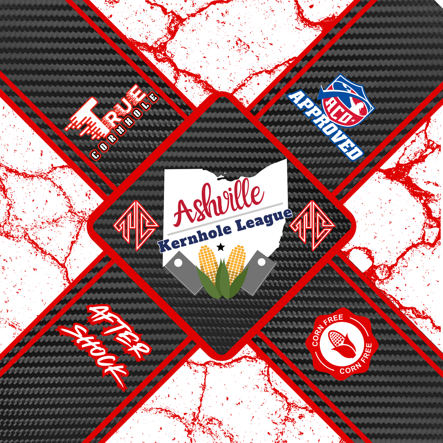 Pro ACO Cornhole bags True Cornhole AFTERSHOCK 5- 6/8 speed