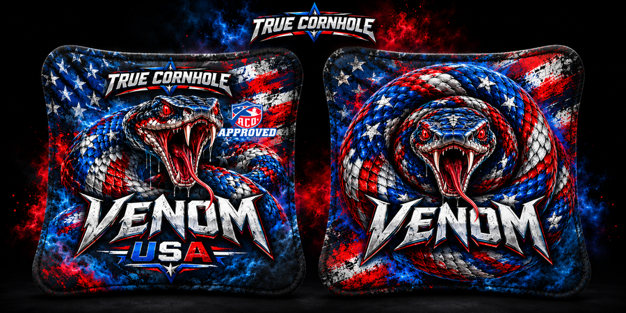 True Cornhole Venom 7/9 ACO Approved Professional Cornhole Bags