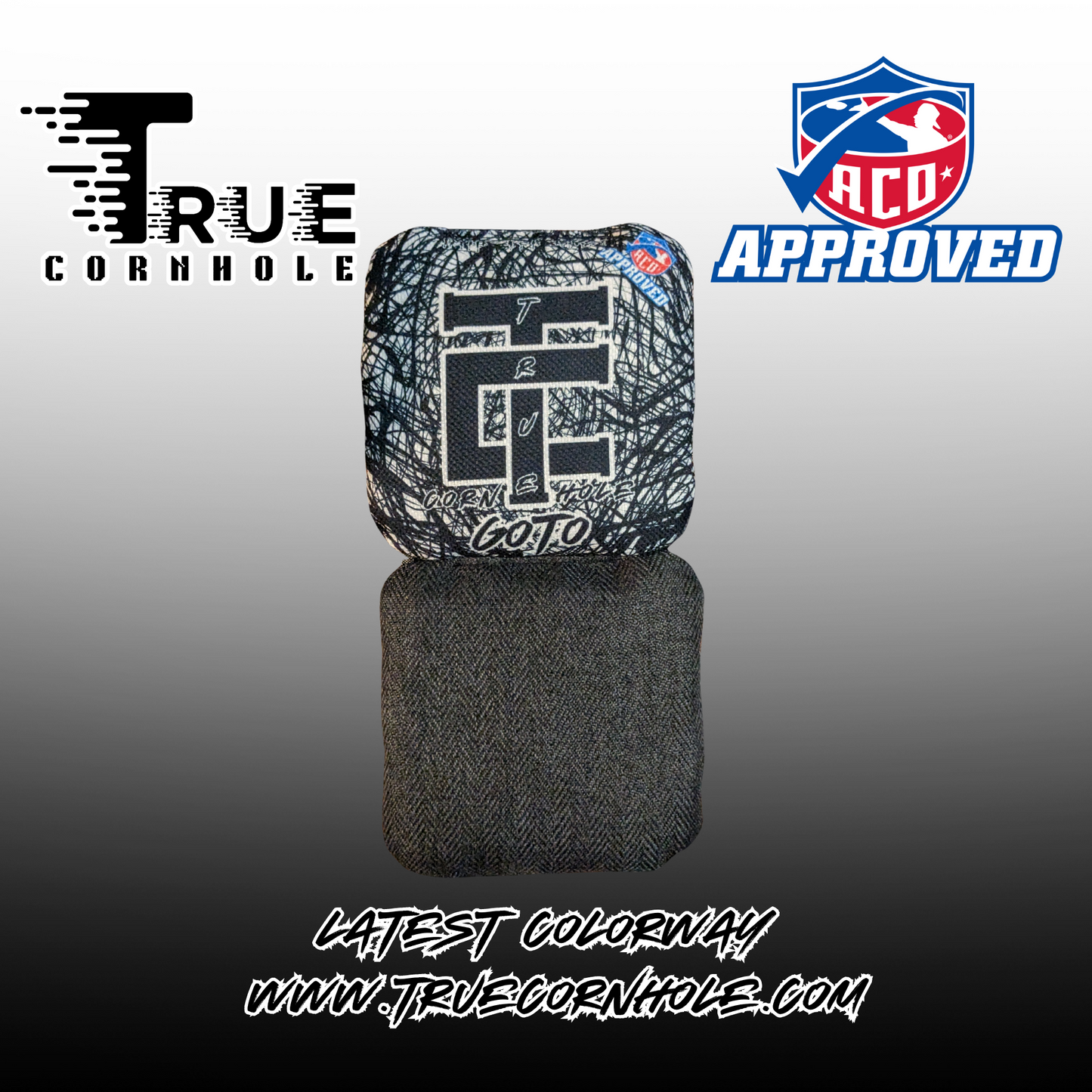 ACO Approved Professional Truecornhole Goto 5-6/9 speed herringbone carpet