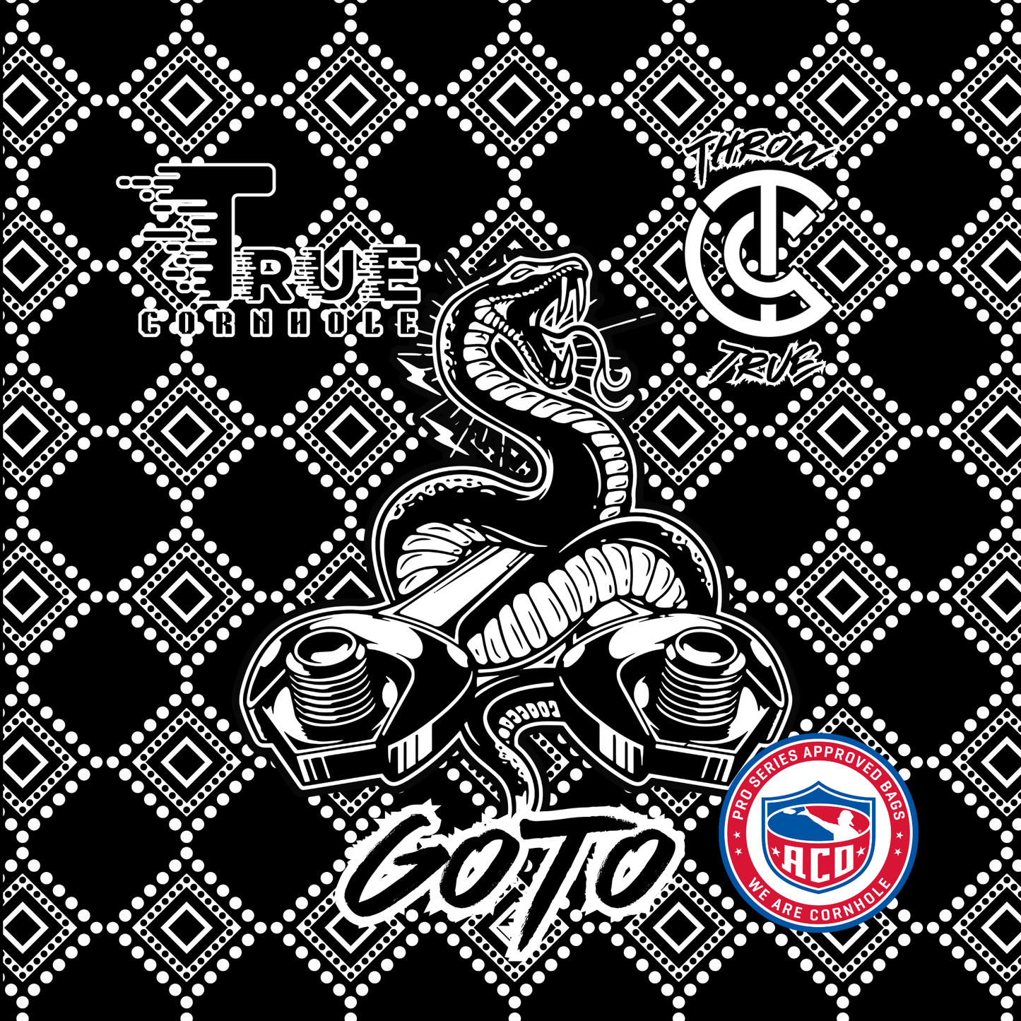 ACO Approved Professional Truecornhole Goto 5-6/9 speed herringbone carpet