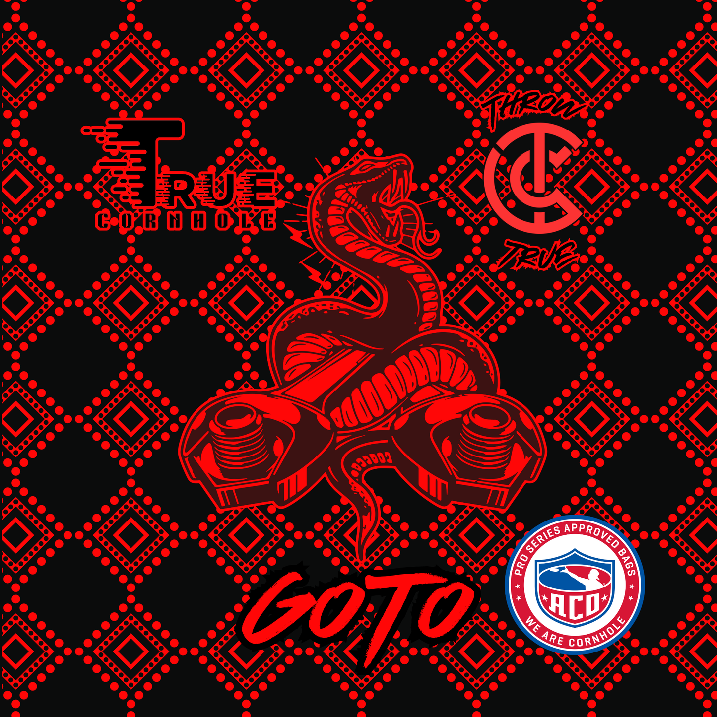 ACO Approved Professional Truecornhole Goto 5-6/9 speed herringbone carpet