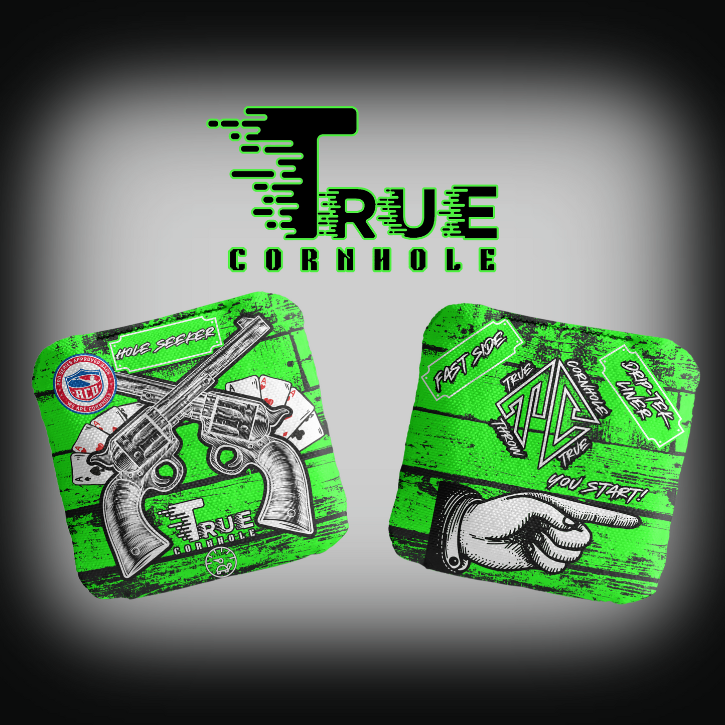 Aco Approved Professional Cornhole Bags Stick and slick 3/6 speed HoleSeeker