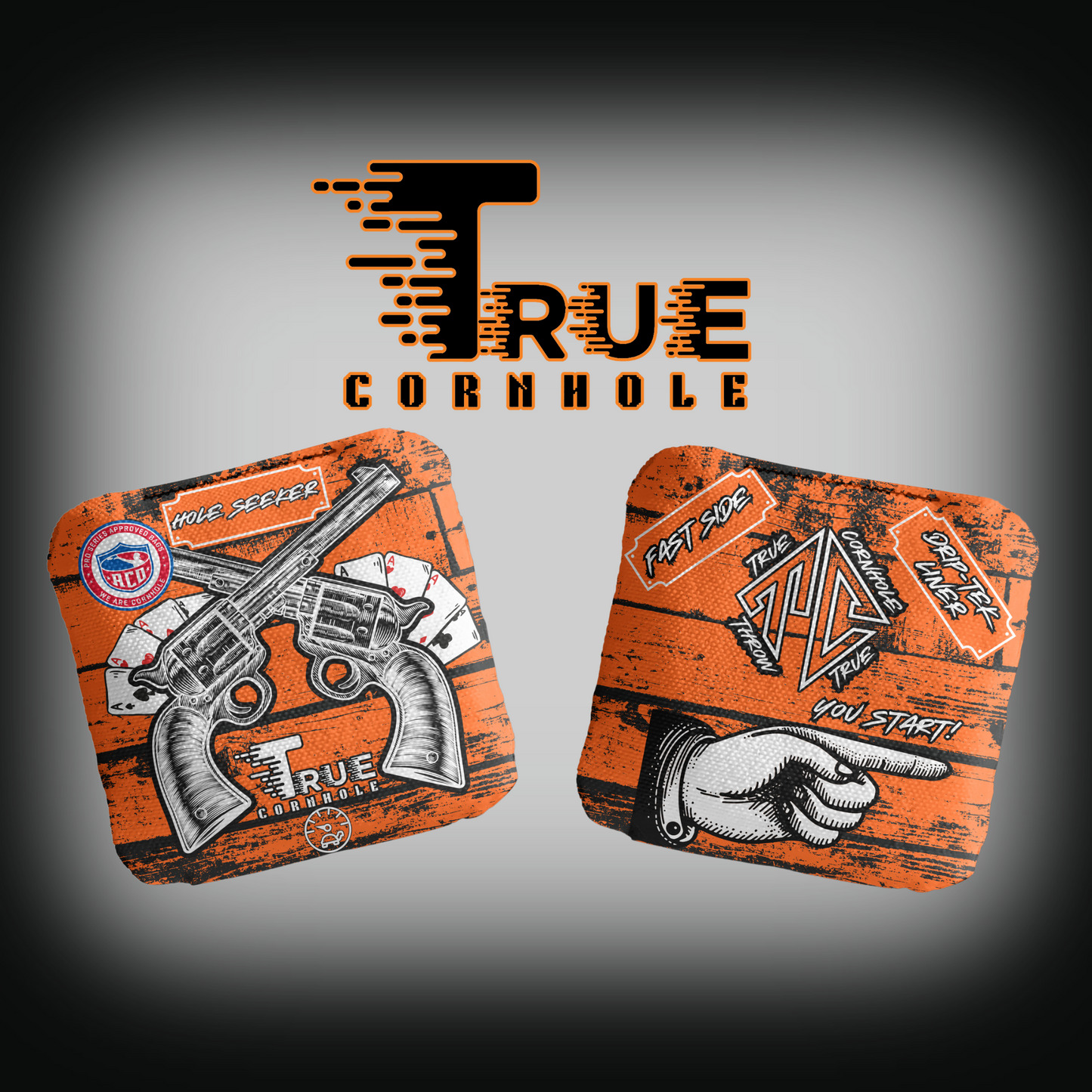 Aco Approved Professional Cornhole Bags Stick and slick 3/6 speed HoleSeeker