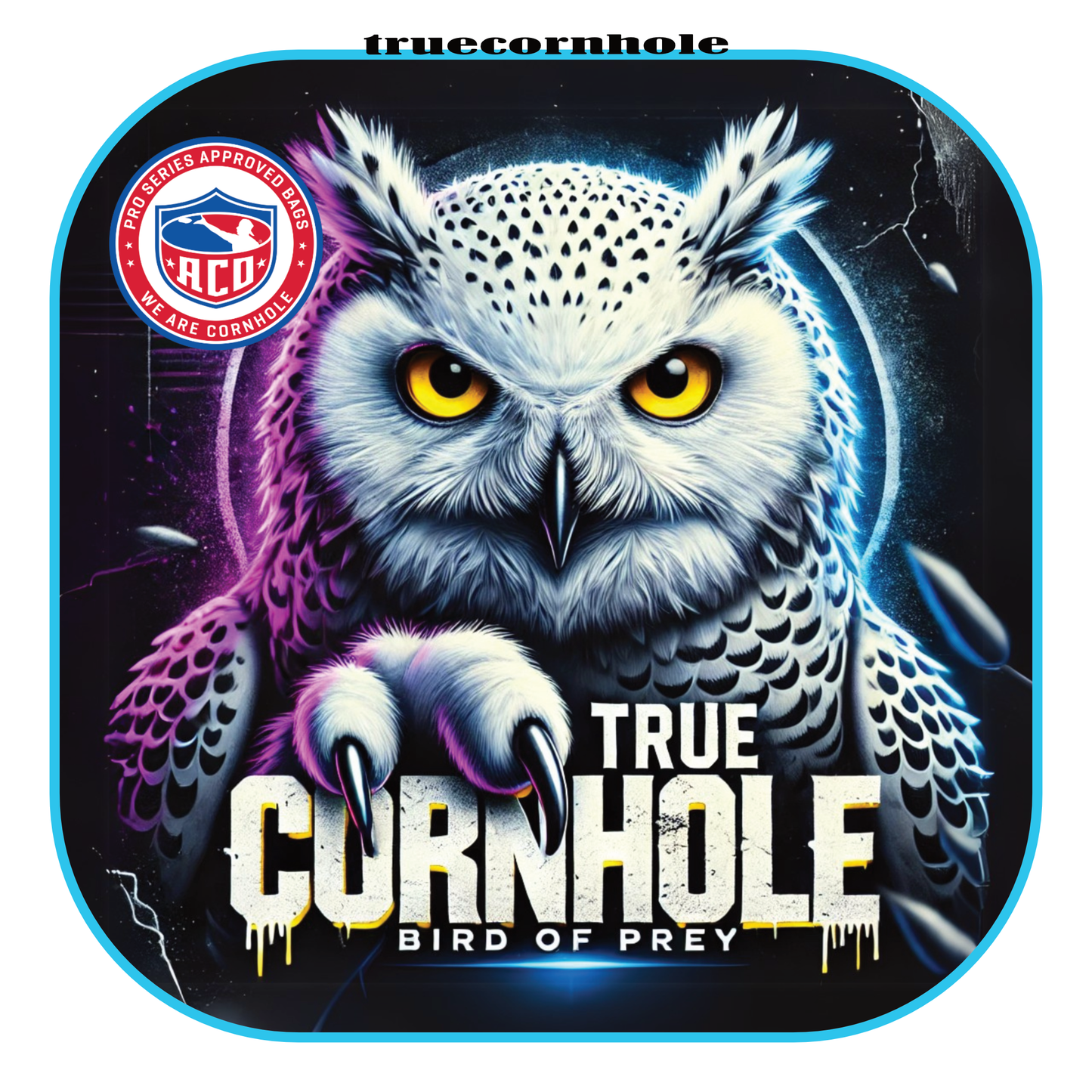 ACO APPROVED TRUE CORNHOLE 4.5/8 HYBRID CARPET BIRD OF PREY