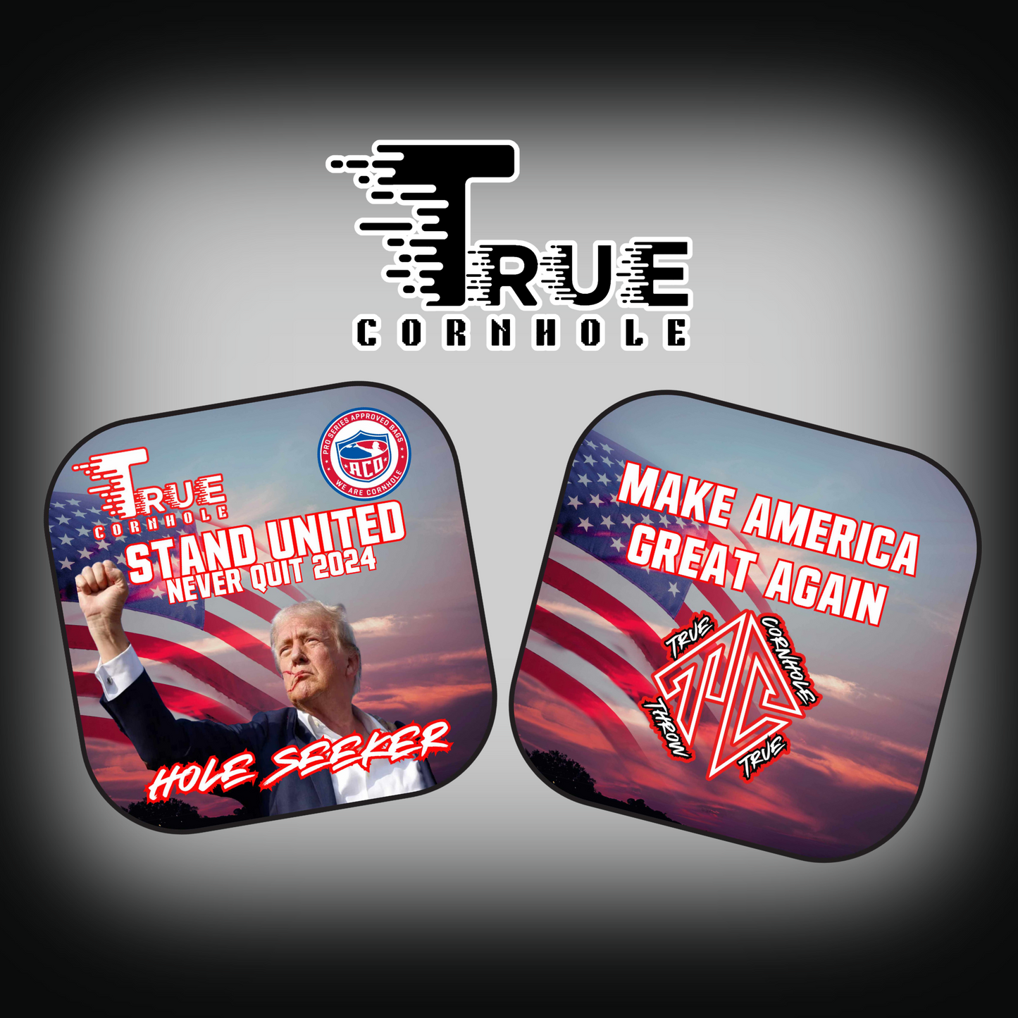 Aco Approved Professional Cornhole Bags Stick and slick 3/6 speed HoleSeeker