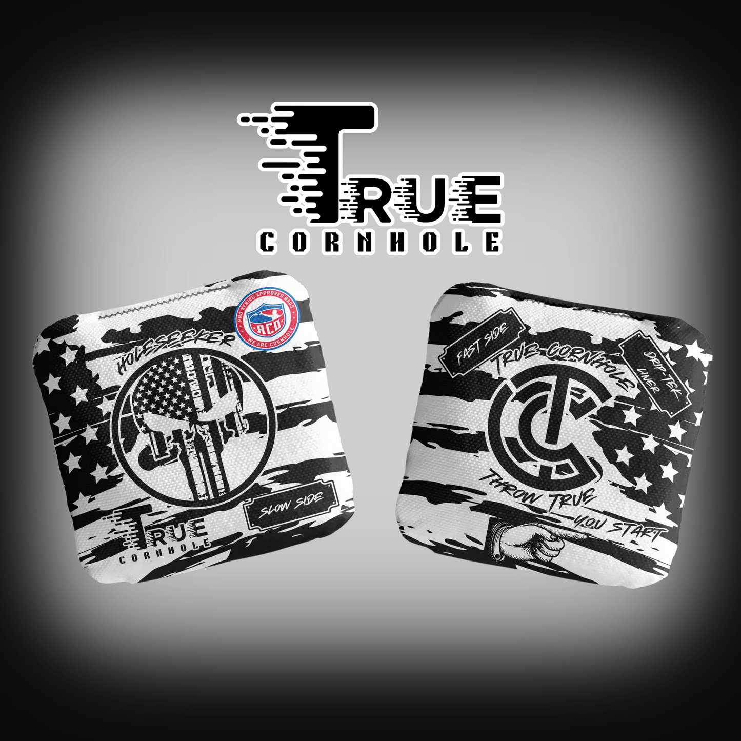 Aco Approved Professional Cornhole Bags Stick and slick 3/6 speed HoleSeeker