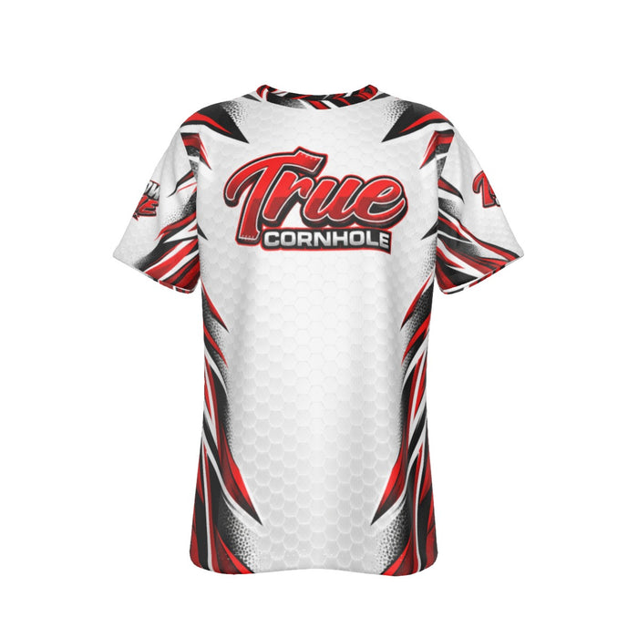 True Cornhole White Red & Black Jersey