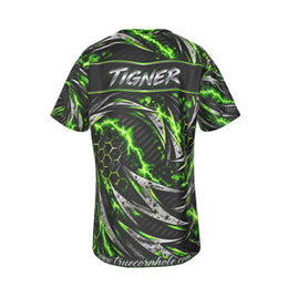 True Cornhole Green Vortex Jersey design 2