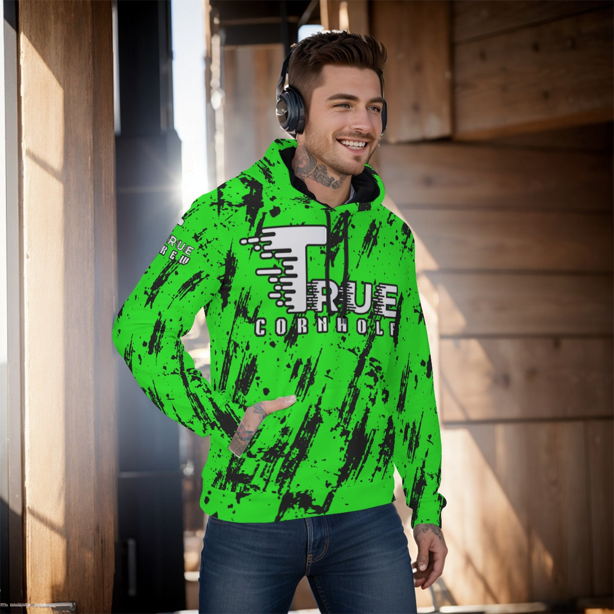 All-Over Print Men's Pullover Hoodie