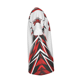 True Cornhole White Red & Black Jersey design 3