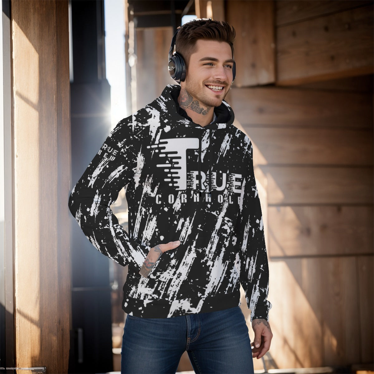 All-Over Print Men's Pullover Hoodie