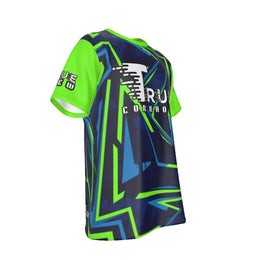 TrueCornhole Green & Blue Jersey design 3