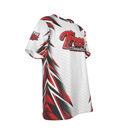 True Cornhole White Red & Black Jersey design 4