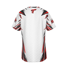 True Cornhole White Red & Black Jersey design 2