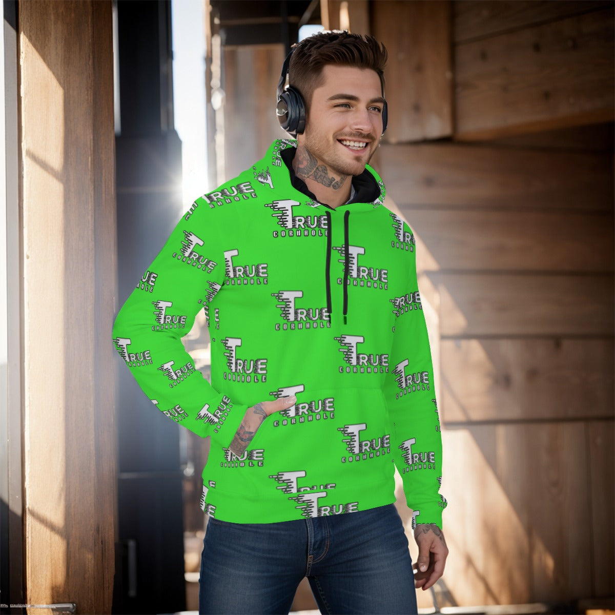 All-Over Print Men's Pullover Hoodie