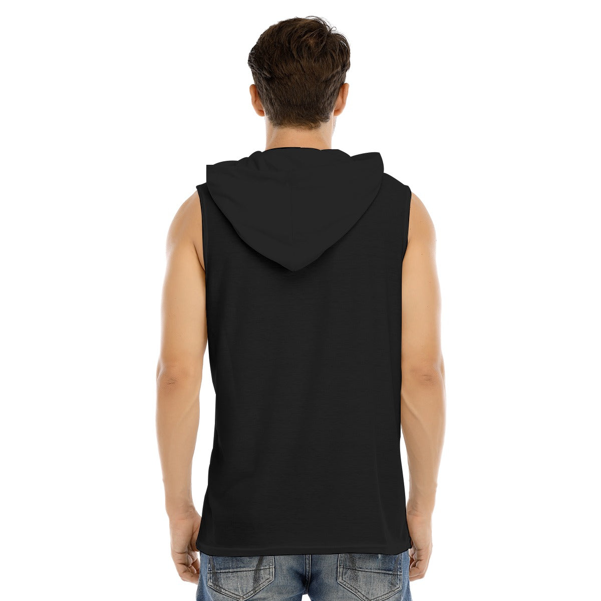 All-Over Print Men's Tank Hooded Vest