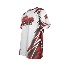 True Cornhole White Red & Black Jersey design 6