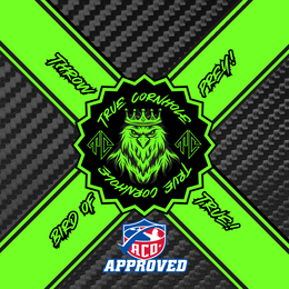 ACO APPROVED TRUE CORNHOLE 4.5/8 HYBRID CARPET BIRD OF PREY design 21