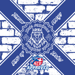ACO APPROVED TRUE CORNHOLE 4.5/8 HYBRID CARPET BIRD OF PREY design 11