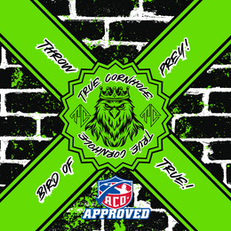 ACO APPROVED TRUE CORNHOLE 4.5/8 HYBRID CARPET BIRD OF PREY design 12