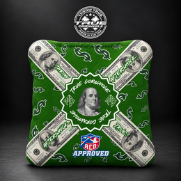 AFTERSHOCK MONEYGREEN X Aftershock cornhole bag mockup design 37