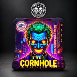 Aftershock joker fluorescent ink Aftershock cornhole bag mockup design 7