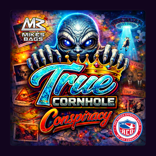 TrueCornhole Conspiracy Collab with Mike's Bags 6/8 speed hybrid Carpet bag