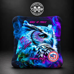 BIRD OR PREY WHITE OWL Bird of Prey cornhole bag mockup design 20