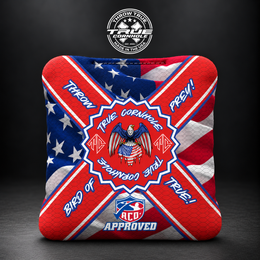 BIRD OF PREY AMERICAN FLAG Bird of Prey cornhole bag mockup design 25