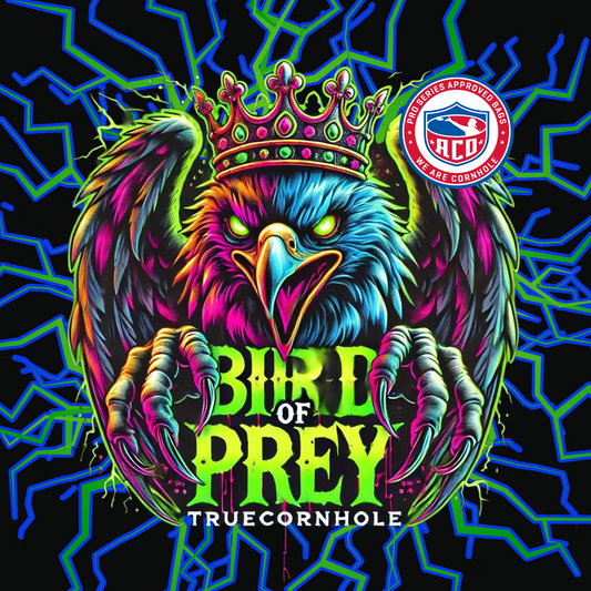 ACO APPROVED TRUE CORNHOLE 4.5/8 HYBRID CARPET BIRD OF PREY