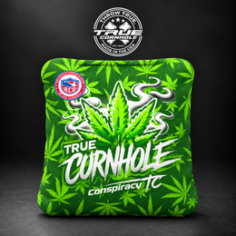 True Cornhole Conspiracy leaves bag mockup design 18