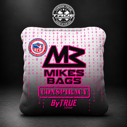 True Cornhole Conspiracy pink matrix bag mockup design 17