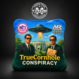 True Cornhole Conspiracy ufo whitehouse bag mockup design 6