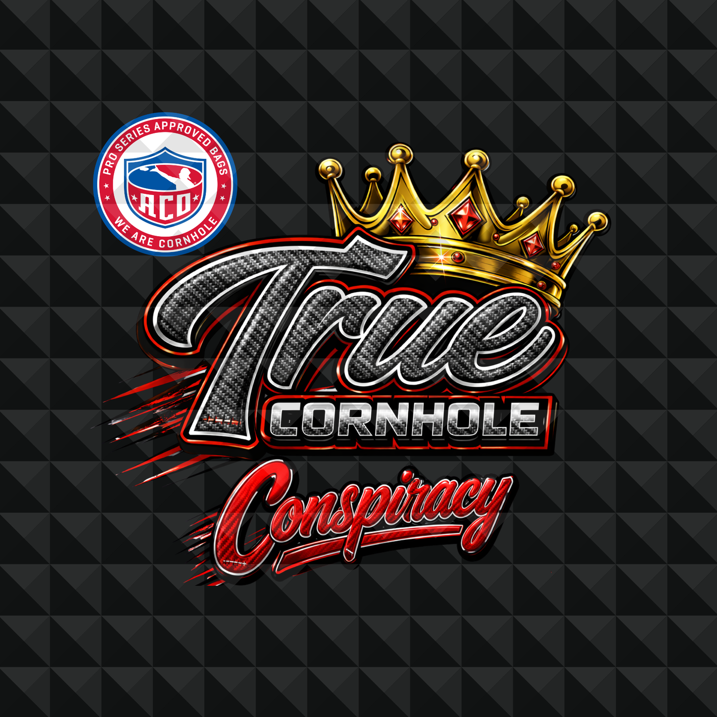TrueCornhole Conspiracy Collab with Mike's Bags 6/8 speed hybrid Carpet bag