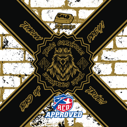 ACO APPROVED TRUE CORNHOLE 4.5/8 HYBRID CARPET BIRD OF PREY design 34