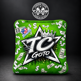 True Cornhole GoTo GOTO MONEY W/TC STAR bag mockup design 5
