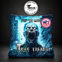 True Cornhole Tremor Blue Zombie bag mock-up design 13